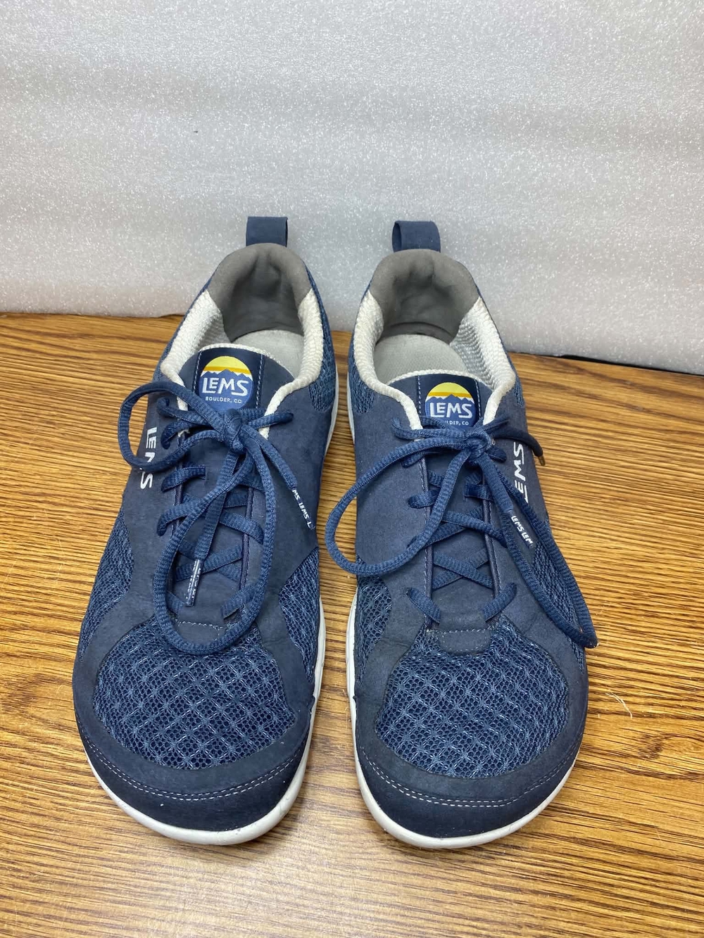 LEMS Primal 3 Barefoot Sneakers Mens 10.5 Navy Minimalist Trail Outdoor Shoes